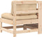 vidaXL - Tuinbank - met - armleuning - en - kussen - massief - grenenhout