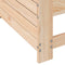 vidaXL - Tuinbank - met - armleuning - en - kussen - massief - grenenhout