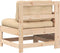 vidaXL - Tuinbank - met - armleuning - en - kussen - massief - grenenhout
