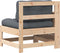 vidaXL - Tuinbank - met - armleuning - en - kussen - massief - grenenhout