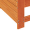 vidaXL - Tuinbank - met - armleuning - en - kussen - massief - grenenhout - wasbruin