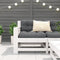 vidaXL - Tuinbank - met - armleuning - en - kussen - massief - grenenhout - wit
