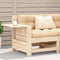 vidaXL - Tuinbank - met - armleuning - en - kussen - massief - grenenhout