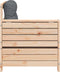 vidaXL - Tuinbank - met - armleuning - en - kussen - massief - grenenhout