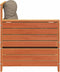 vidaXL - Tuinbank - met - armleuning - en - kussen - massief - grenenhout - wasbruin