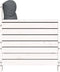 vidaXL - Tuinbank - met - armleuning - en - kussen - massief - grenenhout - wit