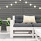 vidaXL - Tuinbank - met - armleuning - en - kussen - massief - grenenhout - wit