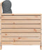 vidaXL - Tuinbank - met - armleuning - en - kussen - massief - grenenhout