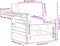 vidaXL - Tuinbank - met - armleuning - en - kussen - massief - grenenhout - wasbruin