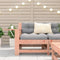 vidaXL - Tuinbank - met - armleuning - en - kussens - massief - douglashout
