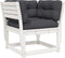 vidaXL - Tuinbank - met - armleuningen - en - kussens - massief - grenenhout - wit