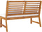 vidaXL - Tuinbank - met - crèmekleurig - kussen - 114,5 - cm - massief - acaciahout