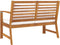vidaXL - Tuinbank - met - crèmekleurig - kussen - 114,5 - cm - massief - acaciahout