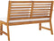 vidaXL - Tuinbank - met - crèmekleurig - kussen - 114,5 - cm - massief - acaciahout