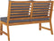 vidaXL - Tuinbank - met - donkergrijs - kussen - 114,5 - cm - massief - acaciahout