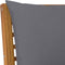 vidaXL - Tuinbank - met - donkergrijs - kussen - 114,5 - cm - massief - acaciahout