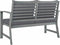 vidaXL - Tuinbank - met - donkergrijs - kussen - 120 - cm - massief - acaciahout