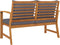 vidaXL - Tuinbank - met - donkergrijs - kussen - 120 - cm - massief - acaciahout