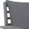 vidaXL - Tuinbank - met - donkergrijs - kussen - 120 - cm - massief - acaciahout