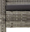 vidaXL - Tuinbank - met - kussen - 105 - cm - poly - rattan - grijs
