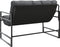 vidaXL - Tuinbank - met - kussen - 113 - cm - staal - antracietkleurig