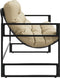 vidaXL - Tuinbank - met - kussen - 113 - m - staal - taupe