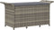 vidaXL - Tuinbank - met - kussen - 116x46x57 - cm - poly - rattan - grijs