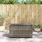 vidaXL - Tuinbank - met - kussen - 116x46x57 - cm - poly - rattan - grijs