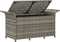 vidaXL - Tuinbank - met - kussen - 116x46x57 - cm - poly - rattan - grijs