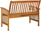 vidaXL - Tuinbank - met - kussen - 119 - cm - massief - acaciahout
