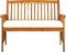 vidaXL - Tuinbank - met - kussen - 119 - cm - massief - acaciahout