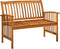 vidaXL - Tuinbank - met - kussen - 119 - cm - massief - acaciahout