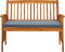 vidaXL - Tuinbank - met - kussen - 119 - cm - massief - acaciahout