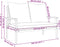 vidaXL - Tuinbank - met - kussen - 120 - cm - massief - acaciahout