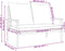 vidaXL - Tuinbank - met - kussen - 120 - cm - massief - acaciahout