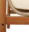vidaXL - Tuinbank - met - kussen - poly - rattan - acacia - beige