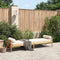 vidaXL - Tuinbank - met - kussen - poly - rattan - acacia - beige