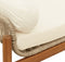 vidaXL - Tuinbank - met - kussen - poly - rattan - acacia - beige