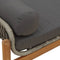 vidaXL - Tuinbank - met - kussen - poly - rattan - acacia - grijs