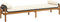 vidaXL - Tuinbank - met - kussen - poly - rattan - acacia - zwart