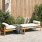 vidaXL - Tuinbank - met - kussen - poly - rattan - acacia - zwart