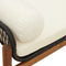 vidaXL - Tuinbank - met - kussen - poly - rattan - acacia - zwart