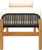 vidaXL - Tuinbank - met - kussen - poly - rattan - acacia - zwart