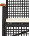 vidaXL - Tuinbank - met - kussen - poly - rattan - en - acaciahout - zwart