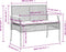 vidaXL - Tuinbank - met - kussen - poly - rattan - en - acaciahout - zwart
