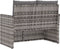 vidaXL - Tuinbank - met - kussens - 105 - cm - poly - rattan - grijs