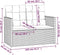 vidaXL - Tuinbank - met - kussens - 105 - cm - poly - rattan - grijs