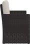 vidaXL - Tuinbank - met - kussens - 105 - cm - poly - rattan - zwart