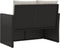 vidaXL - Tuinbank - met - kussens - 105 - cm - poly - rattan - zwart