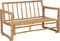 vidaXL - Tuinbank - met - kussens - 115 - cm - bamboe